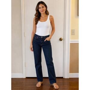 LR1406 Levis 511 Dark Wash Jeans 34x30 Slim Straight Stretch Denim